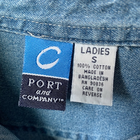 Vintage Port and Company “Bonanza” Patch Ladies Button Down Top Size Small - Picture 4 of 4